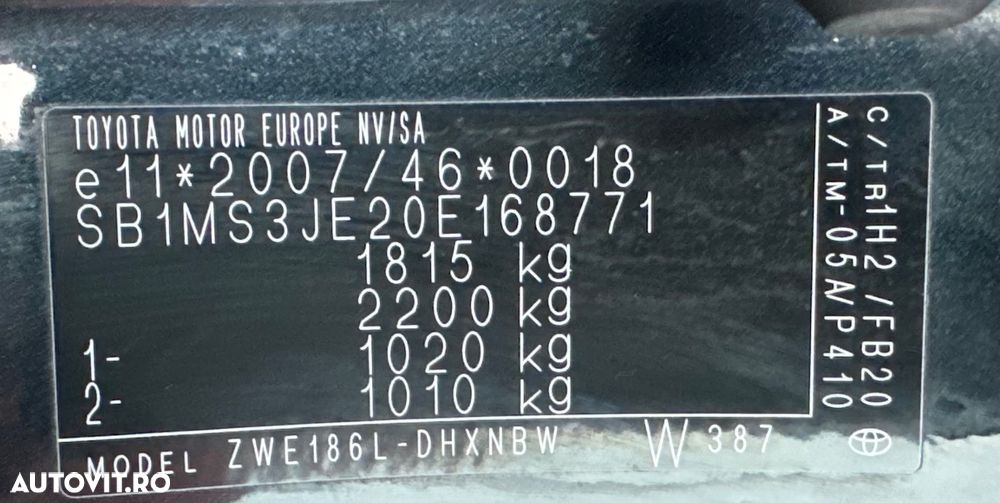 Toyota Auris 1.8 L VVT-i Hybrid Sol - 21