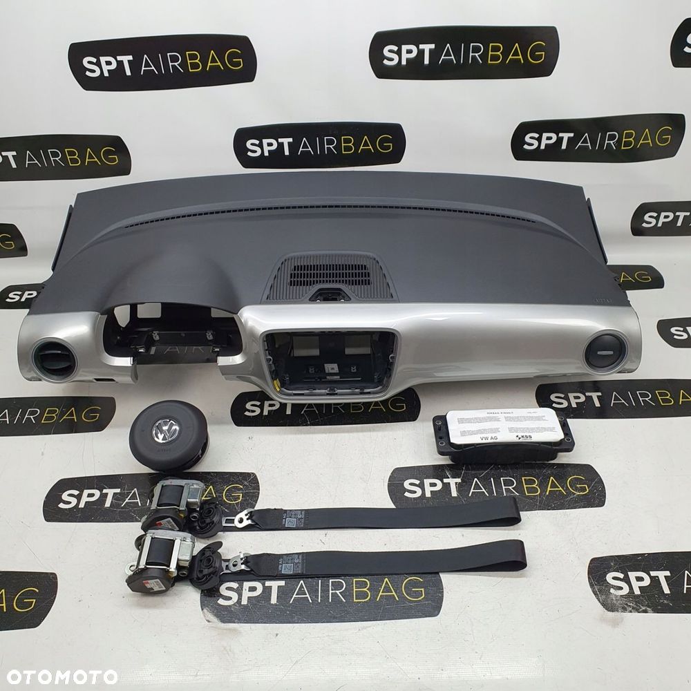VW UP UP! DESKA ROZDZIELCZA KONSOLA KOKPIT PULPIT PODUSZKI AIRBAG AIR BAG PASY KIT SET - 1