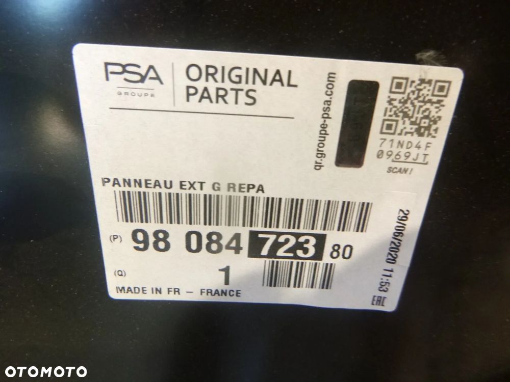 proace expert jumpy 17r- poszycie drzwi tył lewe nowe oryginał tylne - 2