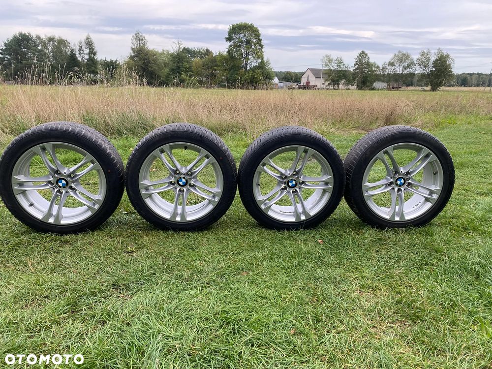 Oryginalne felgi BMW M Pakiet 18" F10 F11 5x120 + Nexen 245/45 R18 zima - 2
