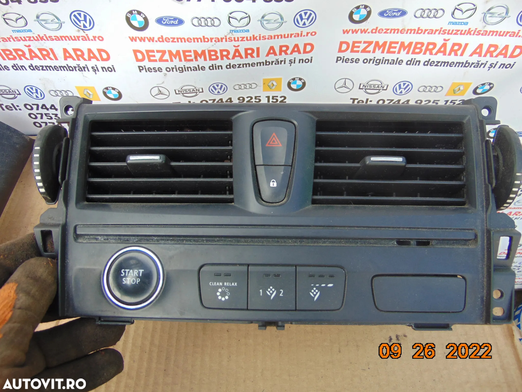 grile ventilatie Bord renault Latitude grile aer bord dezmembrez latitude - 2