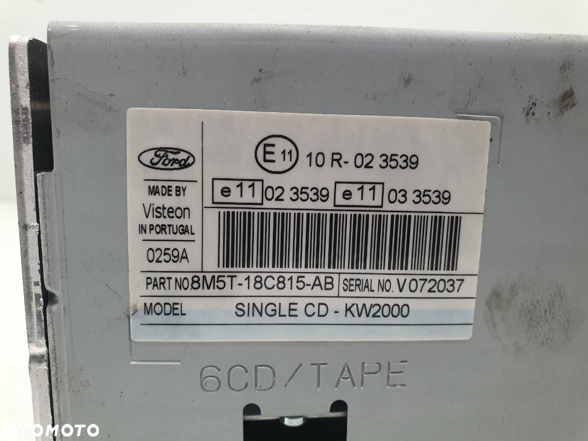 RADIO ODTWARZACZ CD FORD FOCUS MK2 8M5T-18C815-AB - 6
