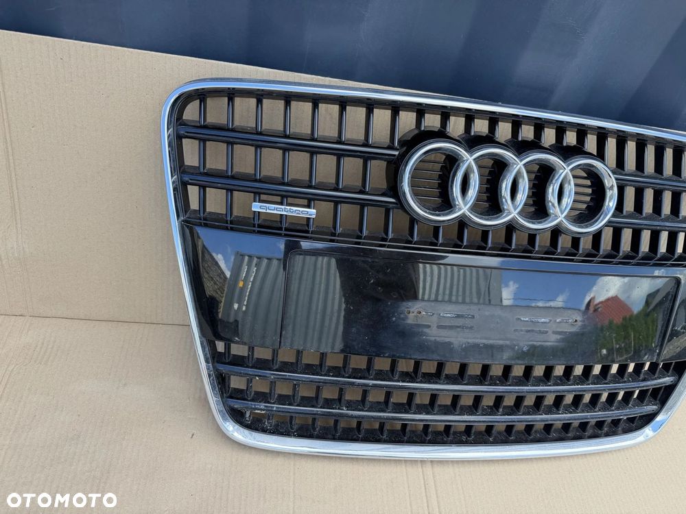 GRILL ATRAPA AUDI Q7 4L0 S-LINE ORYGINAŁ ŁADNY STAN 2006-2009 - 2