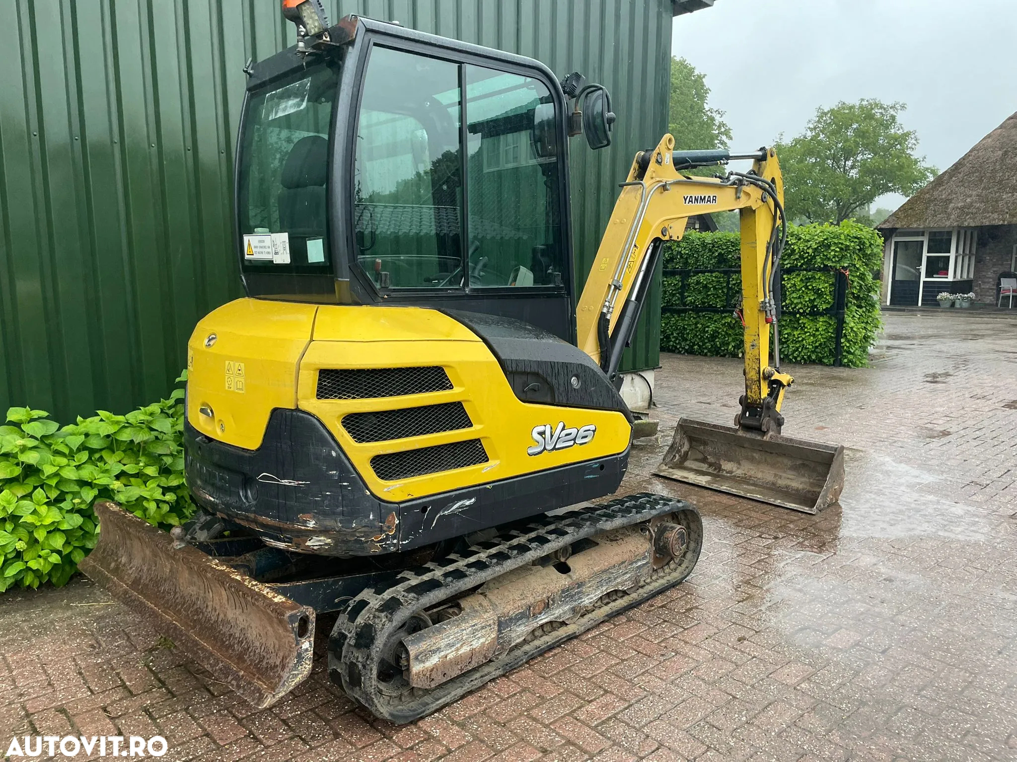 Yanmar SV26 miniexcavator pe senile 4 cilindri - 4