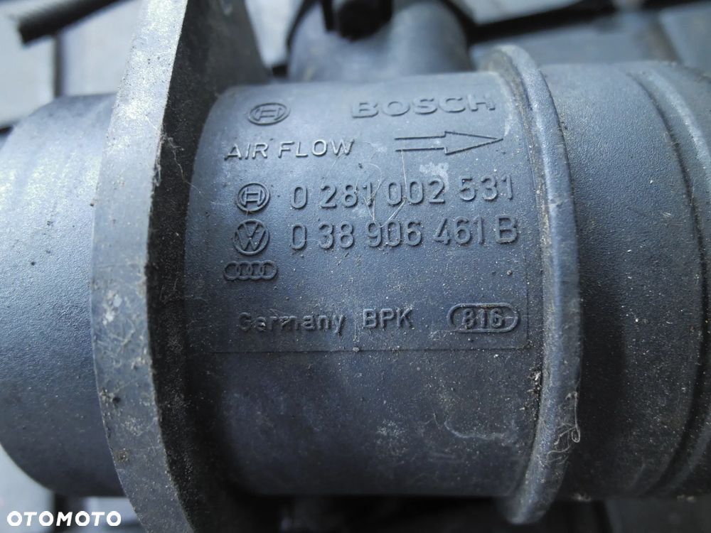 VW AUDI SEAT SKODA PRZEPŁYWOMIERZ 038906461B + WTYCZKA INSTALACJA POSIADAM 2SZT - 6