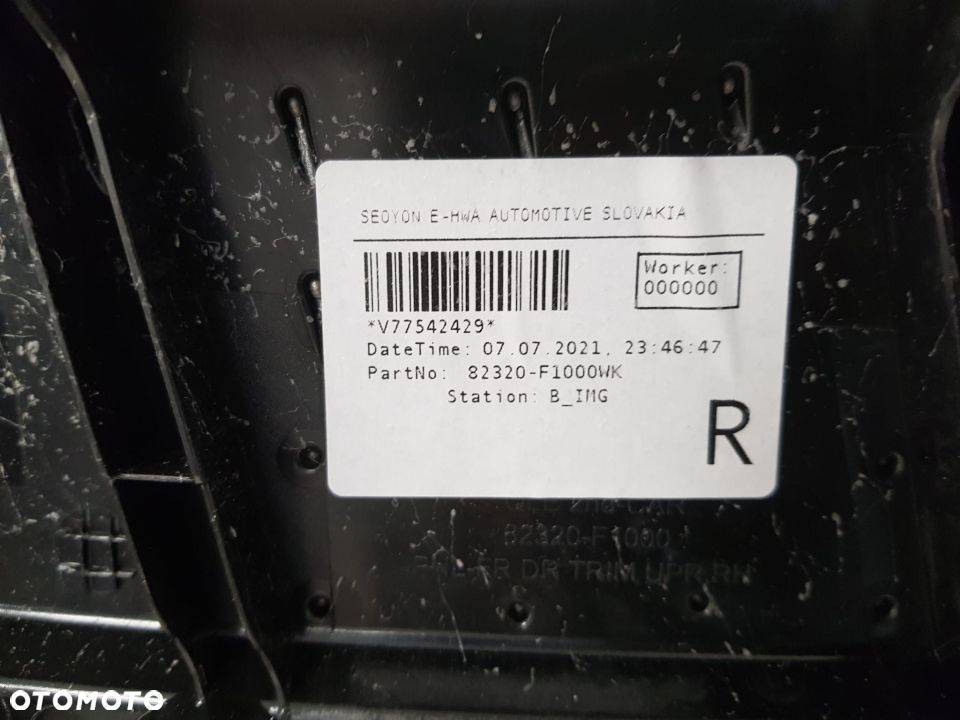 KIA SPORTAGE IV LIFT 18-21 TAPICERKA DRZWI PRAWA PRZEDNIA PRZÓD - 5