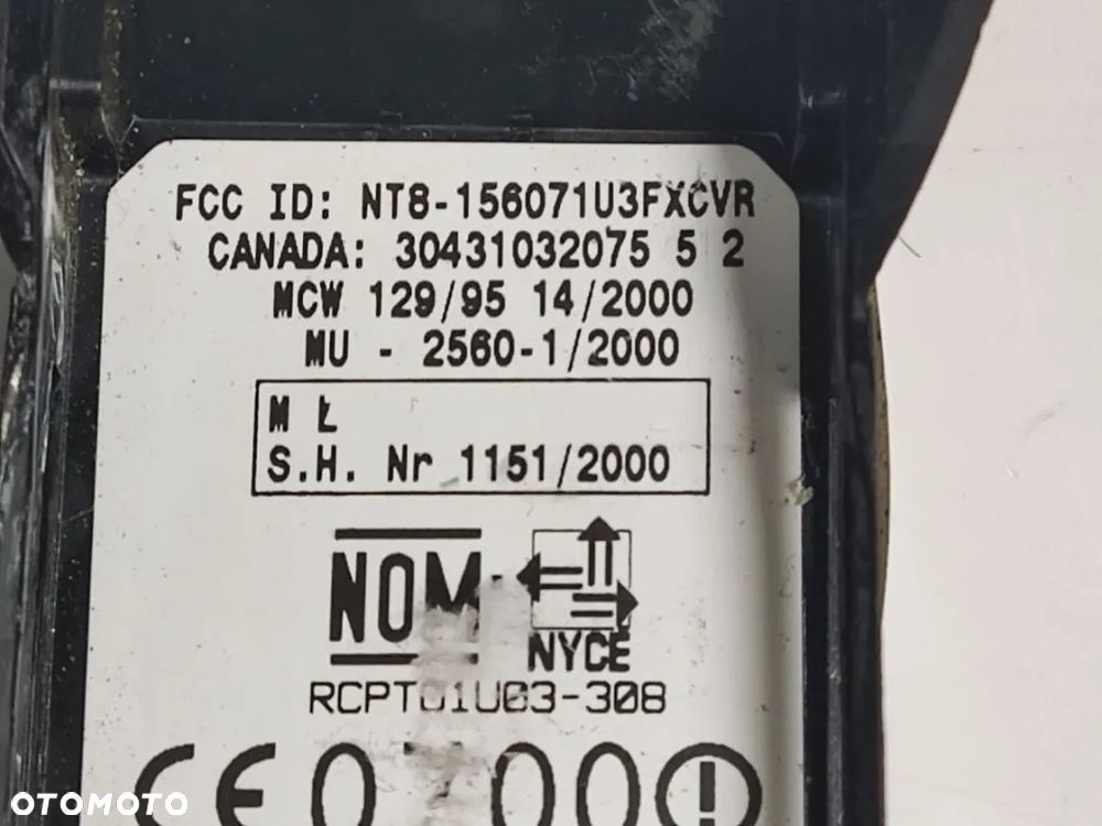 TOYOTA YARIS 1.4D 02-05r Francja Kluczyk Sterownik Silnika Immobilizer - 7