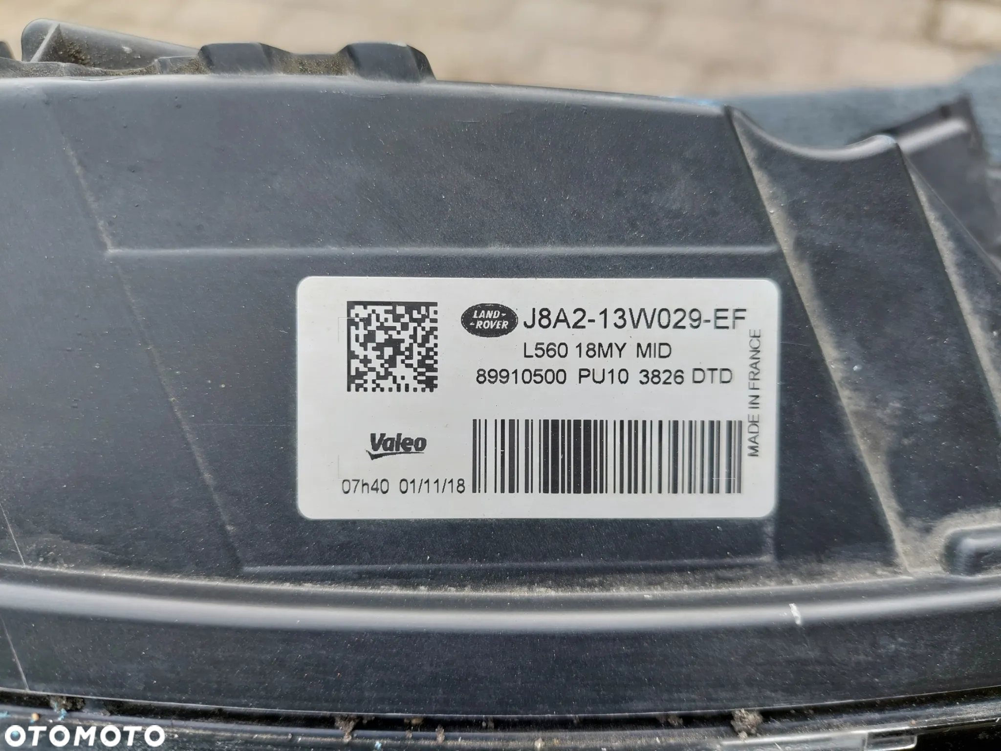 LAND ROVER VELAR LASER L560 FULL LED LAMPA PRAWY PRZÓD J8A2 13W029 - 27