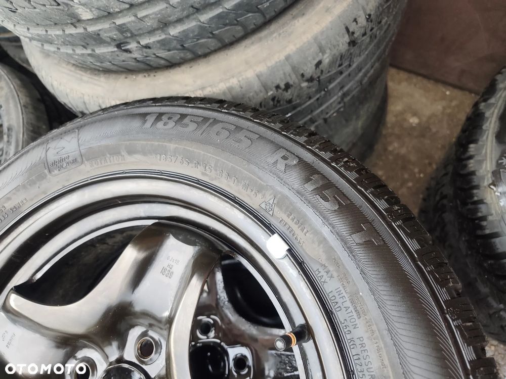 4x100 Felgi Strukturalne Stalowe 15 Koła Zimowe Zima Opel Adam Astra Corsa Combo Vectra Meriva Tigra Daewoo Nubira Kalos Lanos Chevrolet Aveo Fiat Grande Punto 7,5mm Legnica ALU-RAD 185/65 - 5