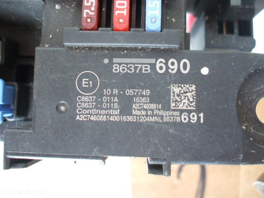 MITSUBISHI OUTLANDER MODUŁ STEROWNIK skrzynka BSI 8637B690 - 4