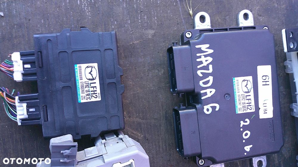 MAZDA 6 2.0 16V SILNIK LF IMMO ZESTAW STARTOWY LFH218881C - 9