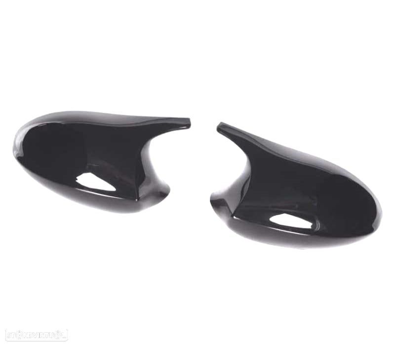 CAPAS DE ESPELHOS RETROVISORES BMW E92 E93 06-10 LOOK M3 PRETO BRILHANTE - 3