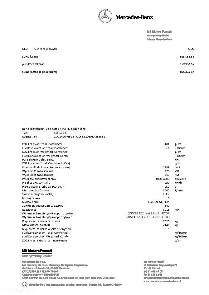 Mercedes-Benz Klasa S 450 d mHEV 4-Matic L AMG Line 9G-TRONIC - 37