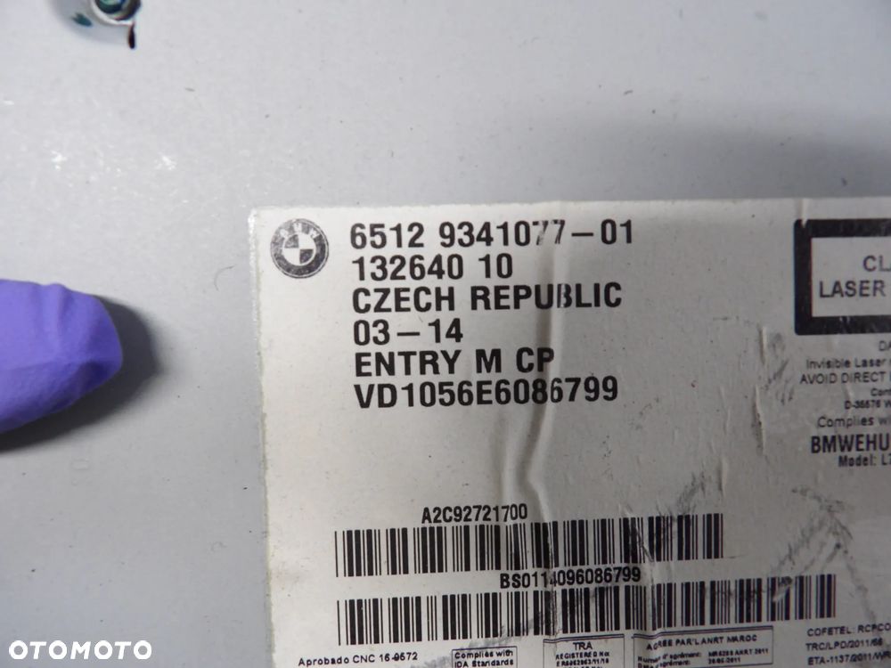 BMW - F20*,F30* - RADIO - CD - NAWIGACJA - 9341077 - 3