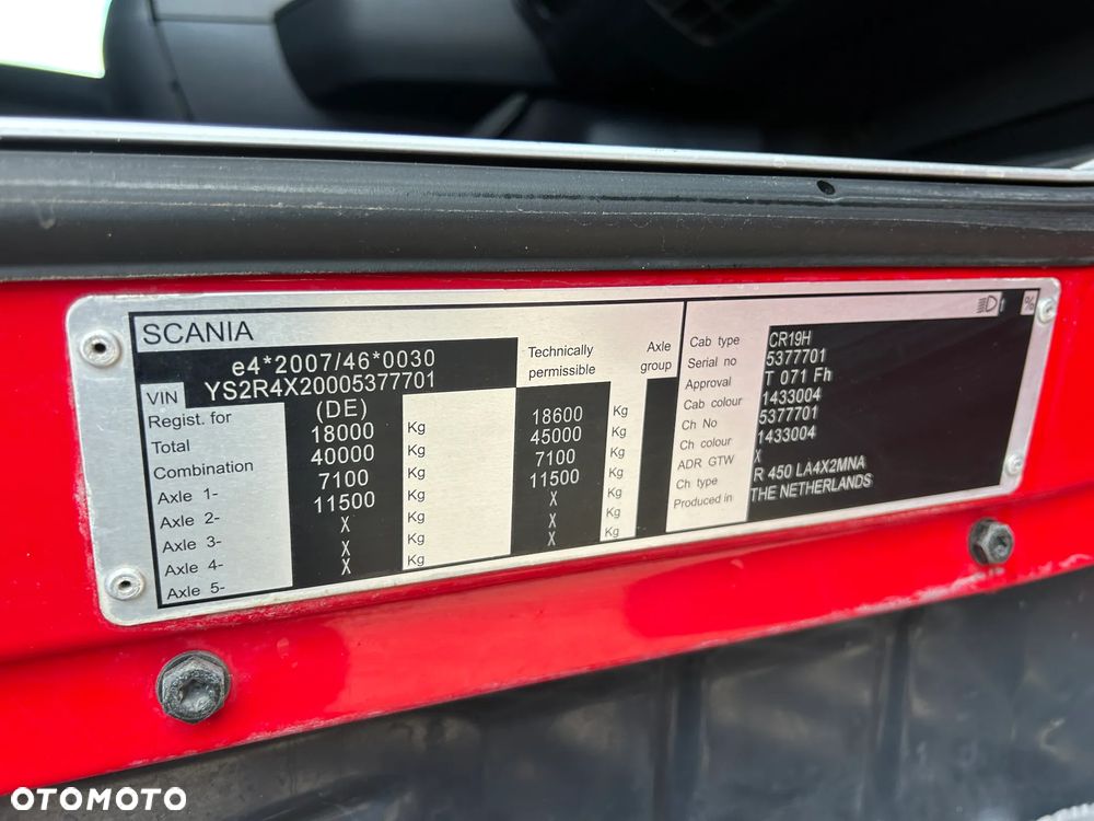 Scania R450 RETARDER / HYDRAULIKA / ALUFELGI / WAGA WSKAŹNIK OBCIĄŻENIA / NOWA SPRĘŻARKA / TURBINA PO WYMIANIE / BARDZO ŁADNY STAN 2015 ROK !! - 36