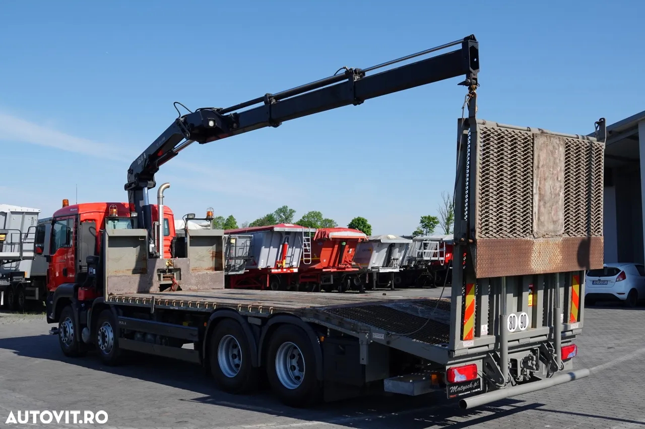 MAN TGS 35.360 / 8x2-4 / REMORCARE + HDS HIAB 166 E-2 / AXIE LIFTATOR / 4 AXI / GAMA HIDRAULICA / TROLIU / ASISTENTA RUTIERA / EURO 5 EEV - 3