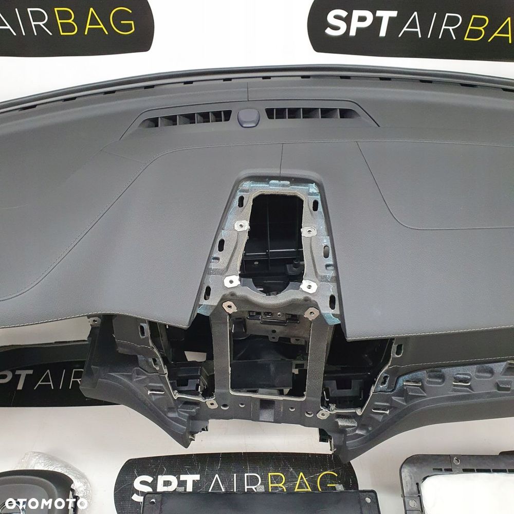 VOLVO XC60 II 2 SKÓRA DESKA ROZDZIELCZA KONSOLA KOKPIT PULPIT PODUSZKI AIRBAG AIR BAG PASY KIT SET - 3