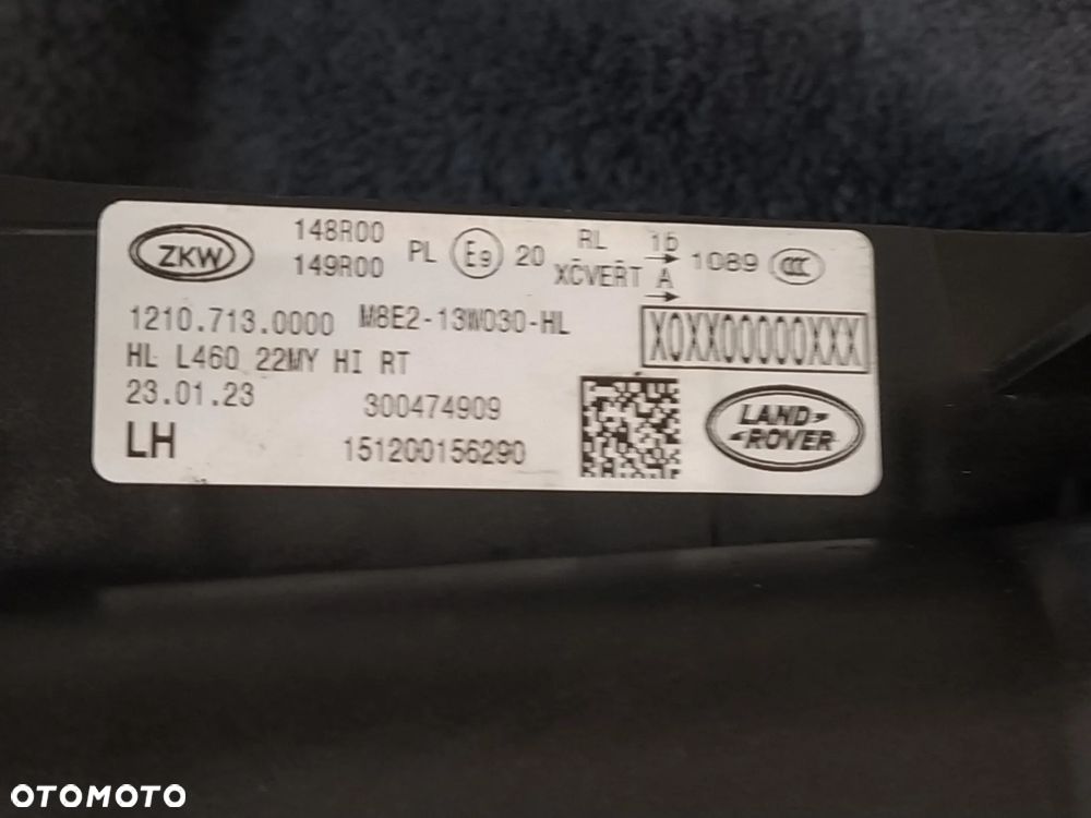 RANGE ROVER V L460 22- REFLEKTOR LAMPA FULL LED LEWA PRZÓD PRZEDNIA PRZETWORNICA KOMPLETNA ORYGINAŁ - 20