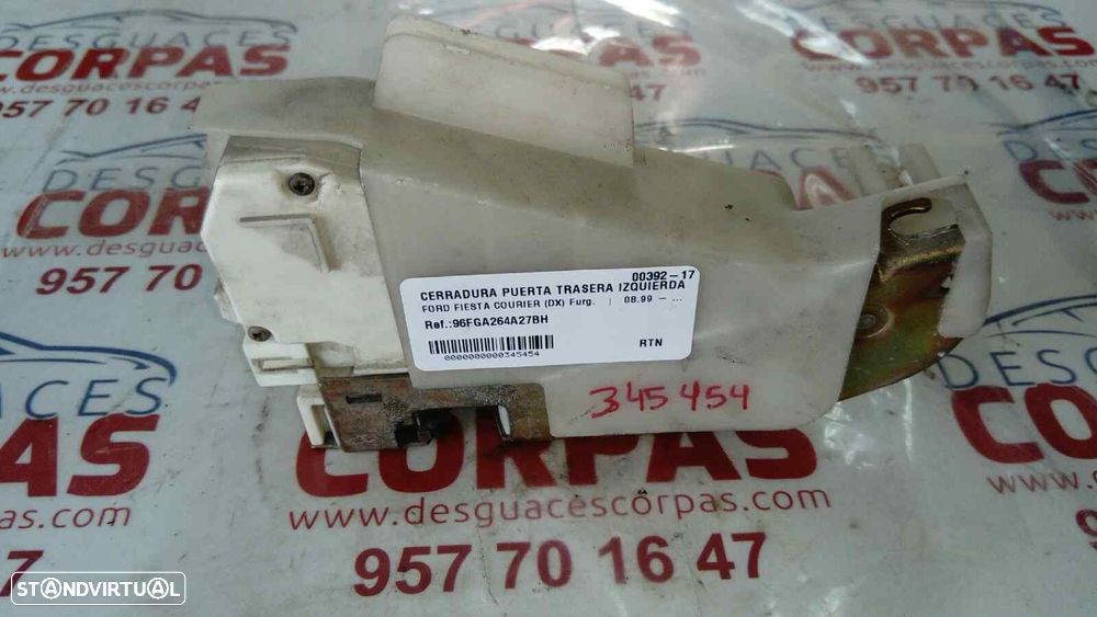 FECHADURA PORTA TRASEIRA ESQUERDA FORD FIESTA FURGÃO 2002 -96FGA264A27BH - 4