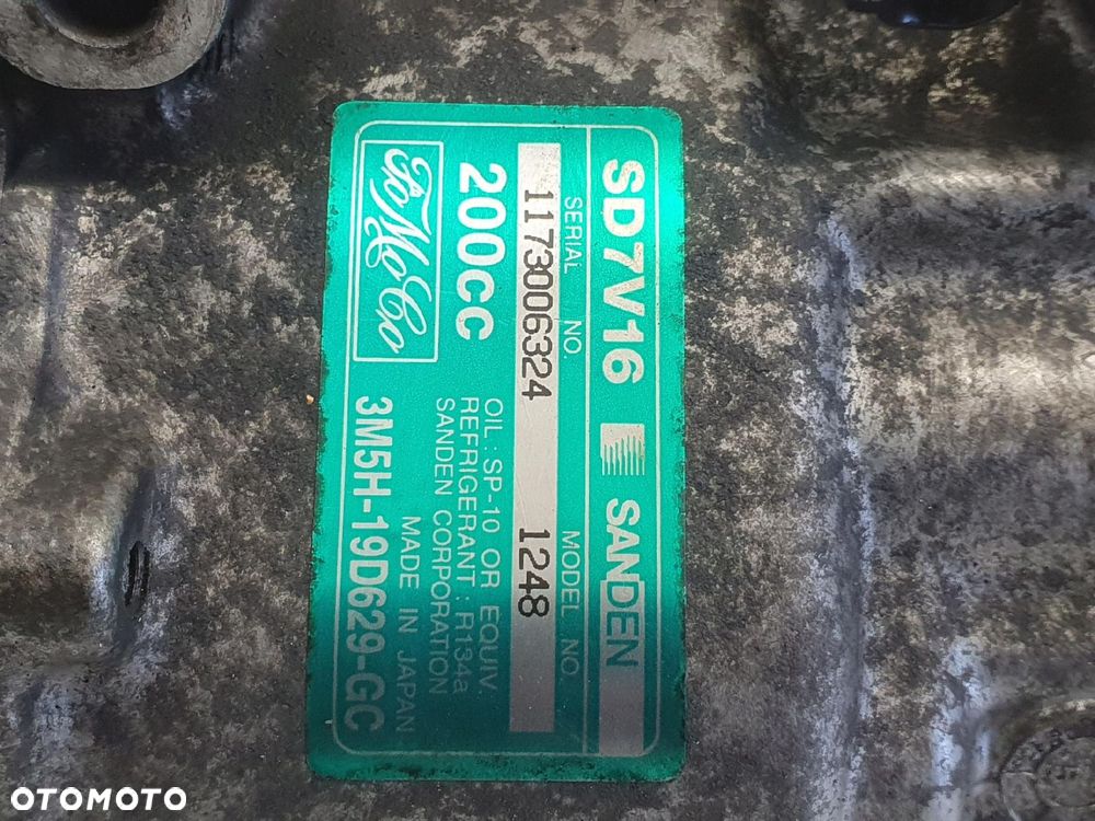 SPRĘŻARKA KLIMATYZACJI Ford Focus MK2 II 1.6 TDCI _ 3M5H-19D629-GC - 2