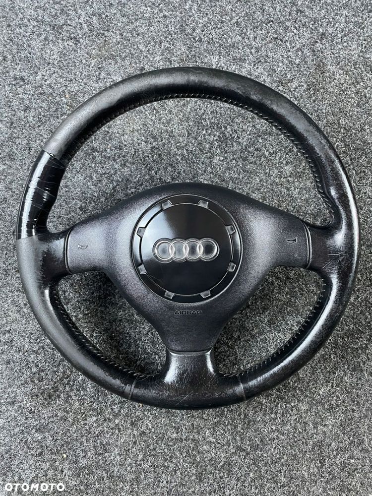 audi a3 8l kierownica trójramienna skóra do obszycia poduszka airbag kpl. - 1