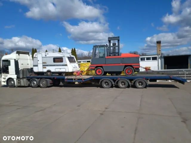 Van Eck 2011r., niskopodwoziowa platforma, mega, wys. 90cm, szer. 254cm, koła 17,5 bliźniaki, muldy, zagłębienia na kombajn, ładowarkę, dźwig, ciągnik siodłowy, 13,5m pokładu - 2