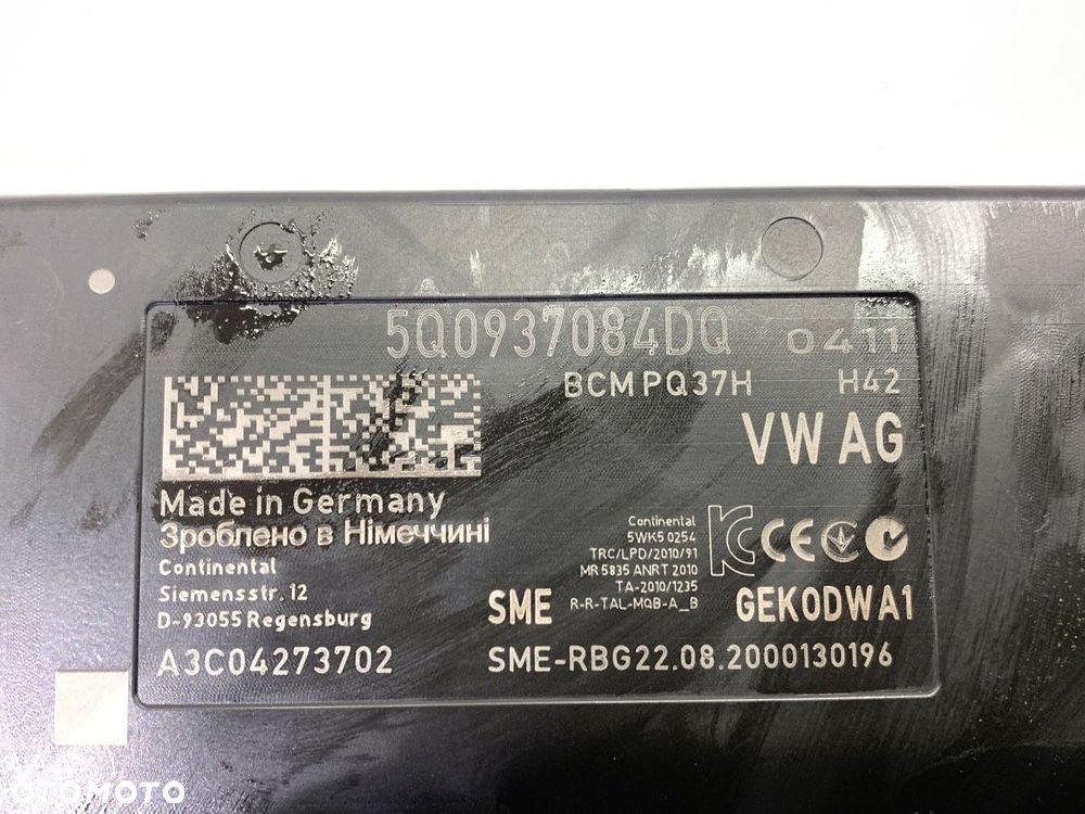 MODUŁ KOMFORTU  SKODA SUPERB III Kombi (3V5) 2015 - 2022 1.4 TSI iV 160 kW [218 KM] Hybryda silnik - 4