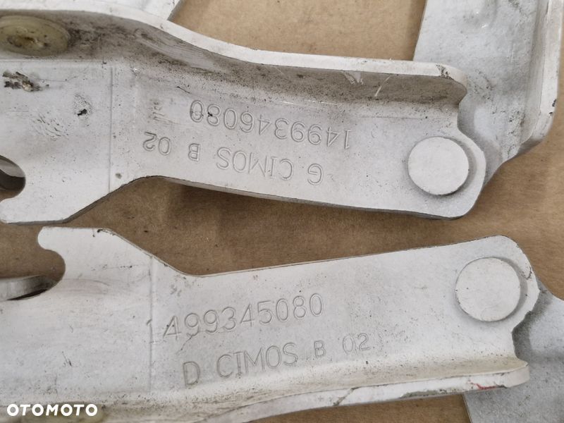 citroen jumpy 2 ii zawias maski pokrywy silnika lewy prawy białe komplet - 6