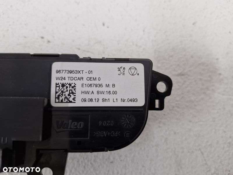 PEUGEOT 508 I 1 PANEL PRZEŁĄCZNIKI KLIMATYZACJI NAWIEWU TYŁ TYLNY 96773953XT - 8