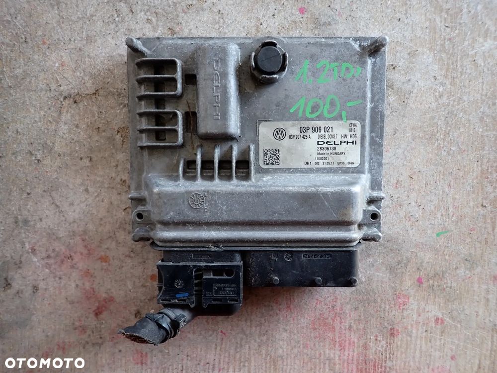 VOLKSWAGEN AUDI SKODA STEROWNIK SILNIKA 03P906021 03P907425A - 1