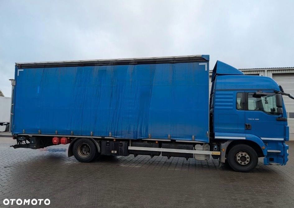 MAN TGM 15.290 / FIRANKA / WINDA / 18 EUROPALET / EURO 6 / NISKI PRZEBIEG / SYPIALKA / AUTOMAT - 6