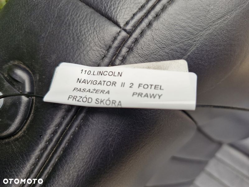 lincoln navigator ii 2 fotel pasażera prawy przód skóra - 6
