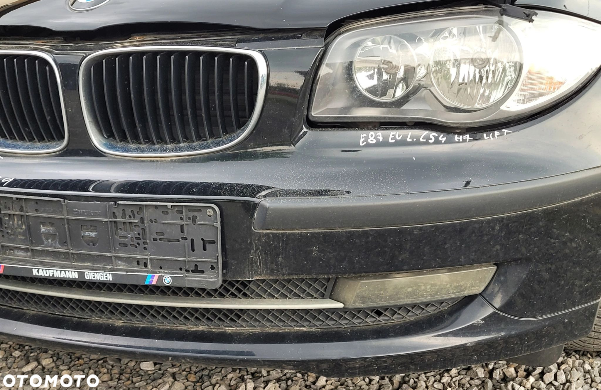 ZDERZAK PRZÓD PRZEDNI BMW E81 E82 E87 E88 LIFT 668 SCHWARZ II C54 - 4