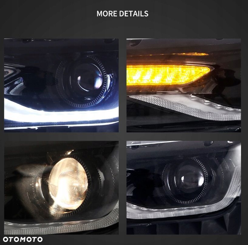 Reflektor Lampa Vland Europa LED Tube Neon Tuning Chevrolet Camaro V 5 Lift - 7