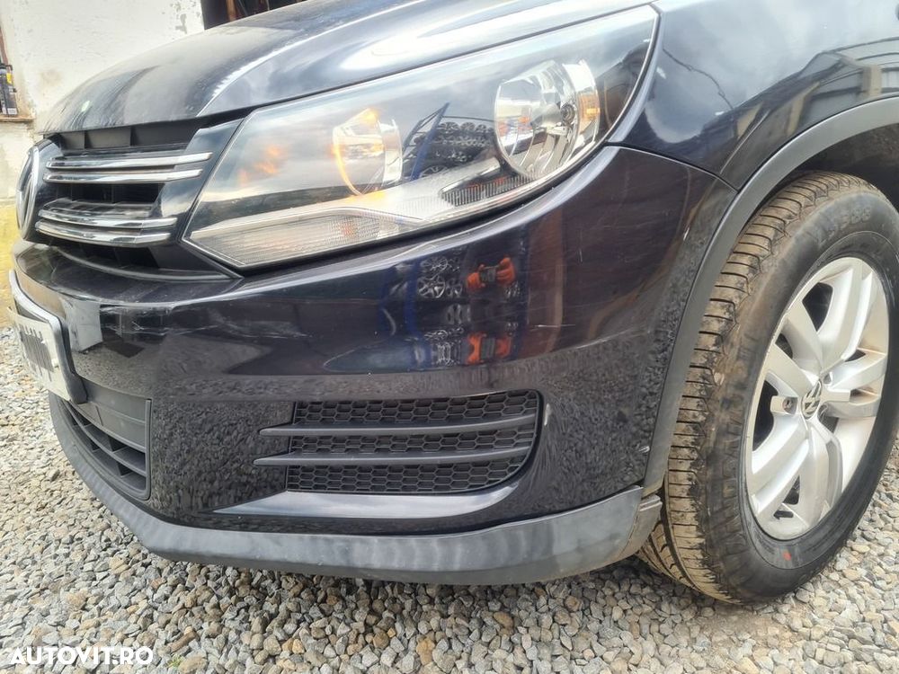 Bara fata Volkswagen Tiguan 5N Facelift 2011 - 2015 NEGRU LC9X (1253) model fara ... - 3