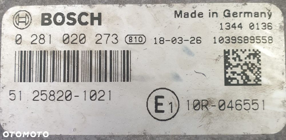 KOMPUTER SILNIKA MAN TGX 0281020273 13440074  1039S89558 1039S66596 - 4