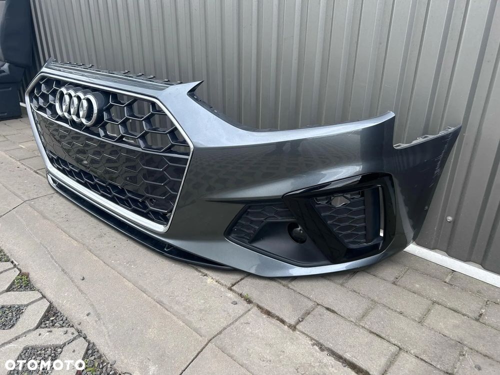 Audi A4 B9 Lift 2019- Zderzak Przedni Przód S Line Daytona Gray LZ7S 4xPDC - 4