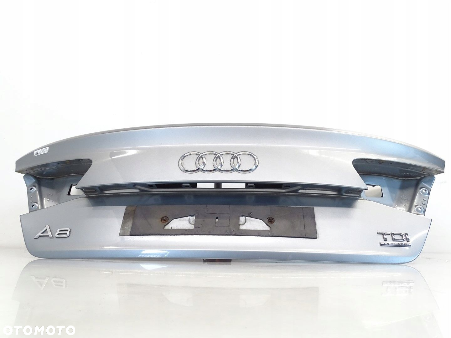 KLAPA POKRYWA TYŁ TYLNA BAGAŻNIKA AUDI A8 D4 4H 09-13R SREBRNA LY7G - 2