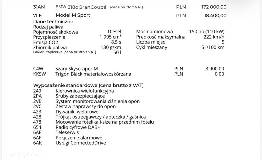 BMW Seria 2 218d M Sport sport - 16