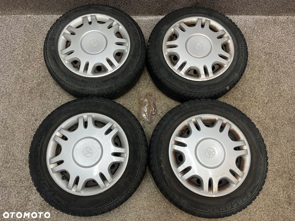 Kola felgi opony ZIMA kolpaki nakretki R14 4x100 5.5J ET49 Toyota Yaris I - 1