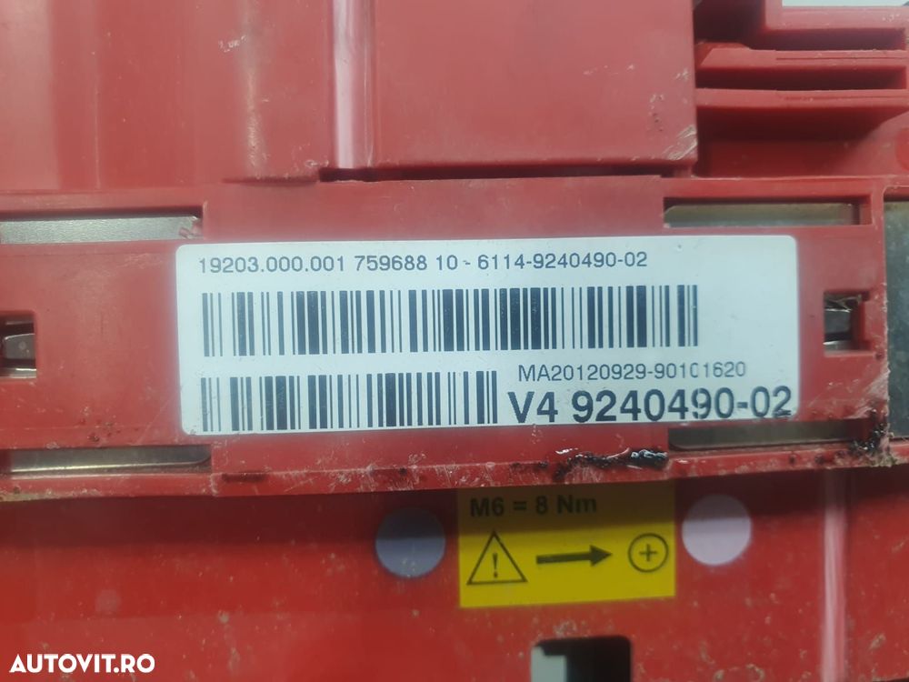 Borna baterie cu plus 6114-9240490-02 BMW Seria 5 F10  [din 2009 pana - 2
