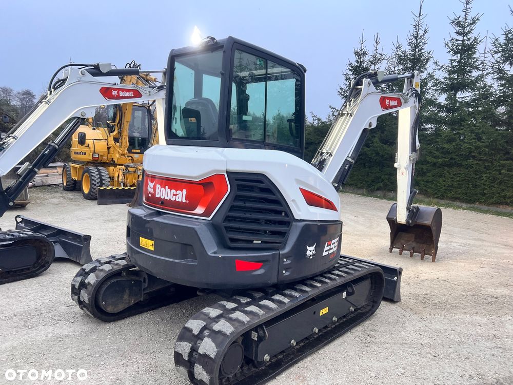 Caterpillar Minikoparka BOBCAT E55Z 23r E60 5 6 tony dodatk linie hydr e35 e 34 e35z cat 304 303,5 serwisowana 1 wł koparka gąsienicowa Cat 303.5 304 305 305.5 306  Kubota 3,5tony - 4