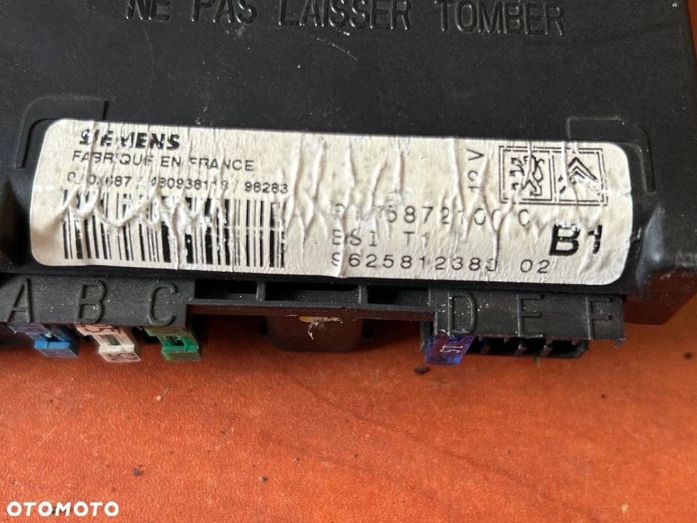 MODUŁ SKRZYNKA BSI 9625812380  PEUGEOT 206 - 3