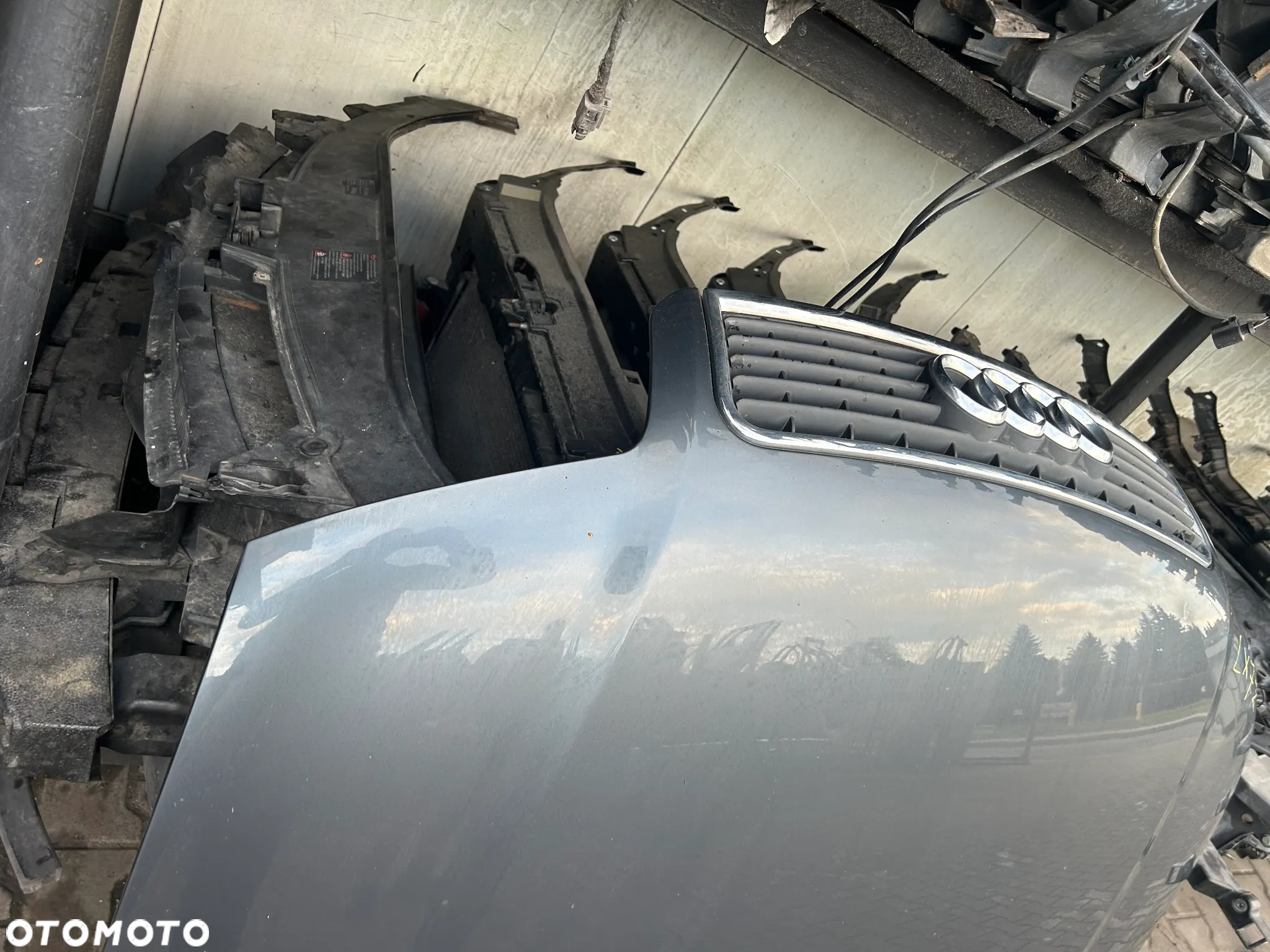 MASKA POKRYWA SILNIKA AUDI A4 B6 LX7Z SZARA WYSYŁKA !! - 5