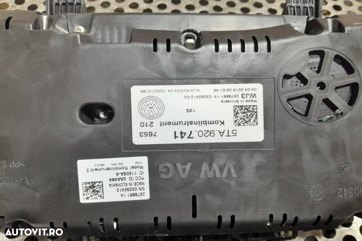 Ceasuri bord 5TA920741 5TA920741 Volkswagen VW Touran 2 [2015 - 2020] - 3