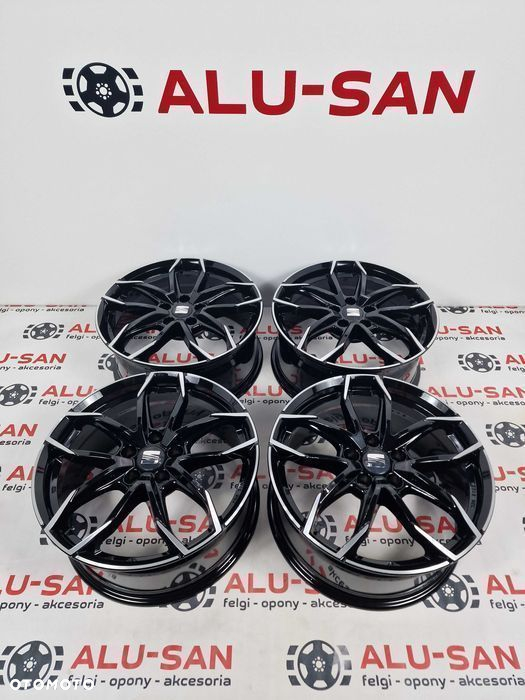 Nowe alufelgi SEAT 18" 5x112 Altea Ateca Exeo Leon Toledo - Czarne - 3