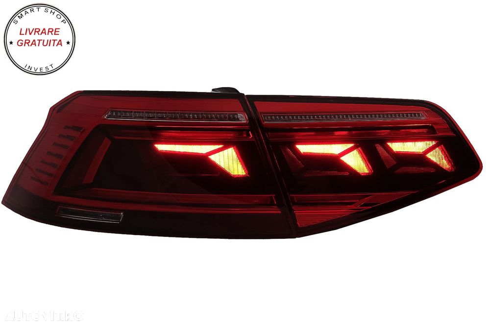 Stopuri LED VW Passat B8 3G (2015-2019) Sedan B8.5 Design cu semnal dinamic- livrare gratuita - 9