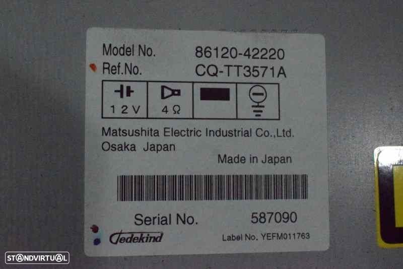 SISTEMA AUDIO / RADIO CD TOYOTA RAV 4 III 2007 -8612042220 - 1