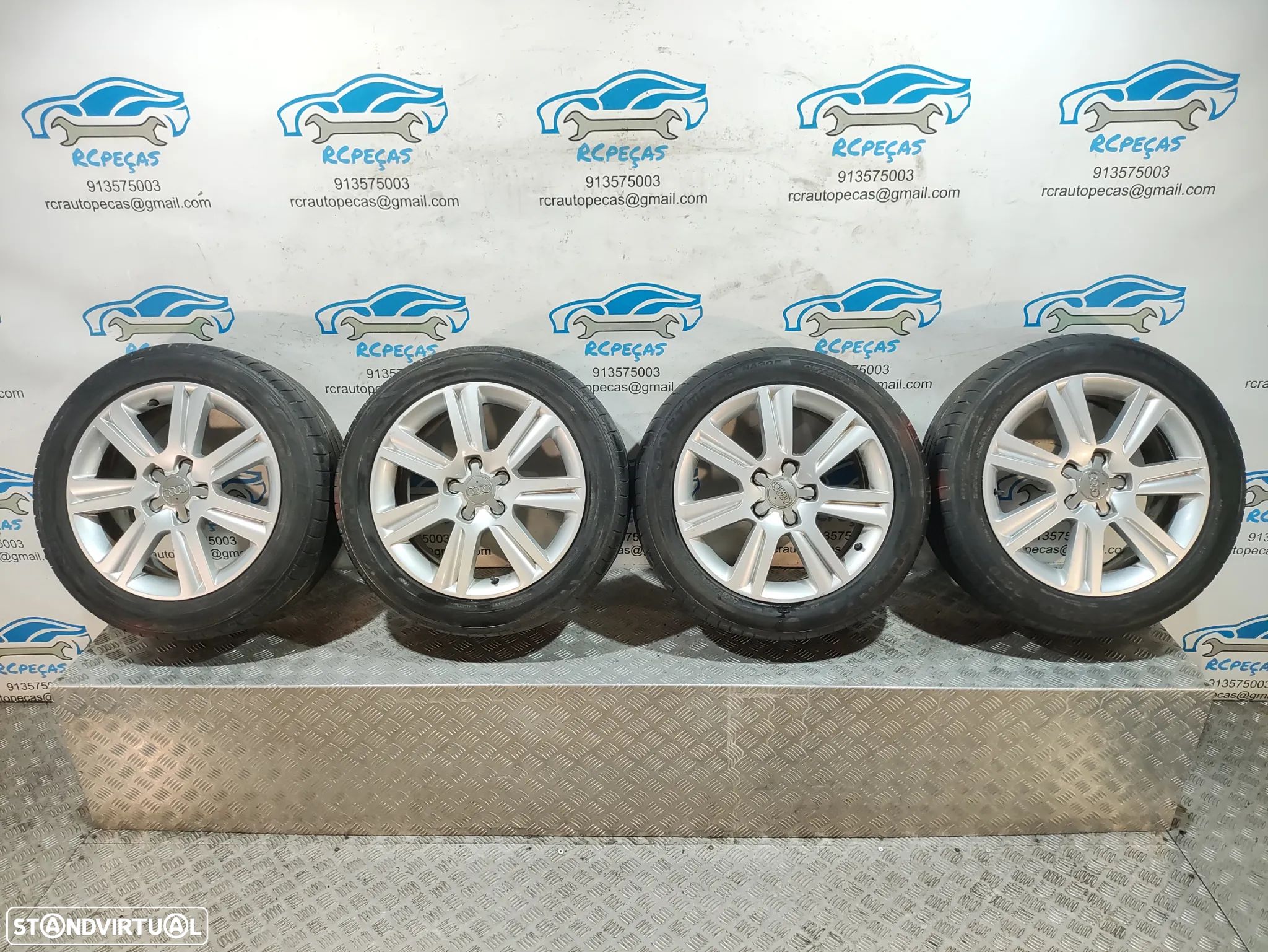 Conjunto Jantes 17 Originais Audi A4 B8 7,5J ET 45 5x112 - 1