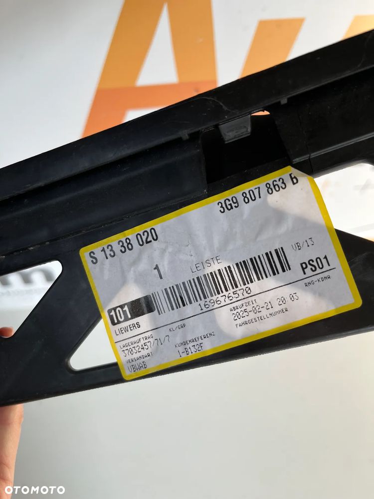 VW PASSAT B8 3G9 ŚLIZG ZDERZAKA TYŁ 3G9807863 NOWY ORYGINALNY - 2